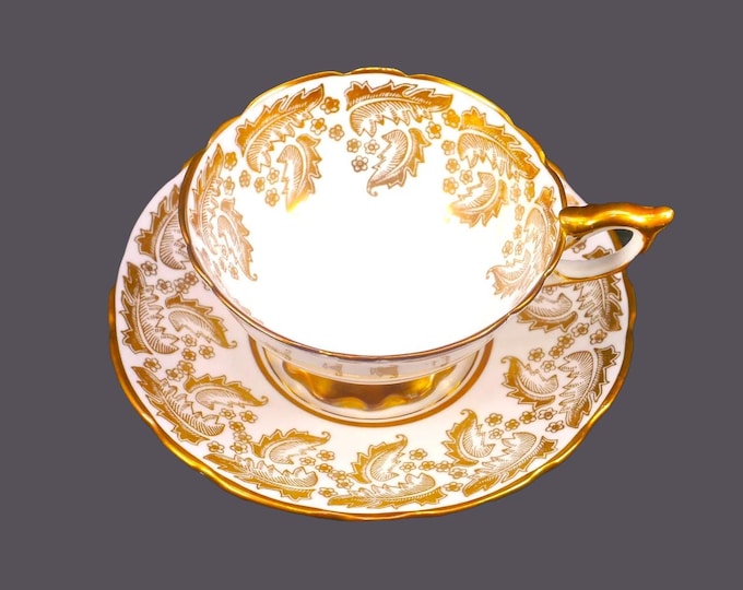 Royal Stafford RST30 | 8410 bone china wide-mouth cup and saucer set made in England.