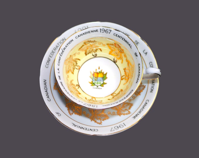 Royal Grafton Canadian Confederation 1967 commemorative bone china tea set made in England.