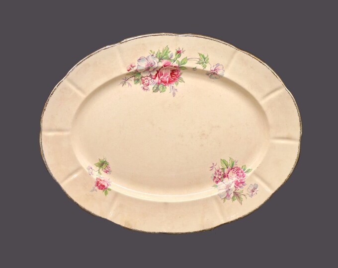 William Hulme | Burgess & Leigh Royal Braemar oval meat platter made in England. Flaws (see below).