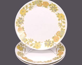 Retro vintage Noritake Sunny Side Bread Plates (Set of 3) - Japan.