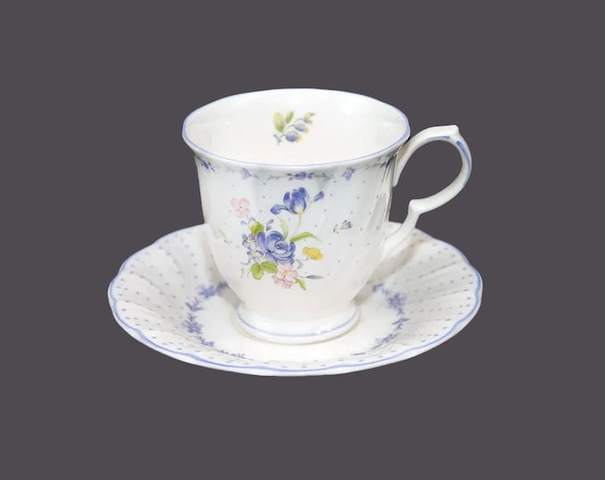 Nikko Blue Peony cup and saucer set made in Japan. Orphaned saucers also available.