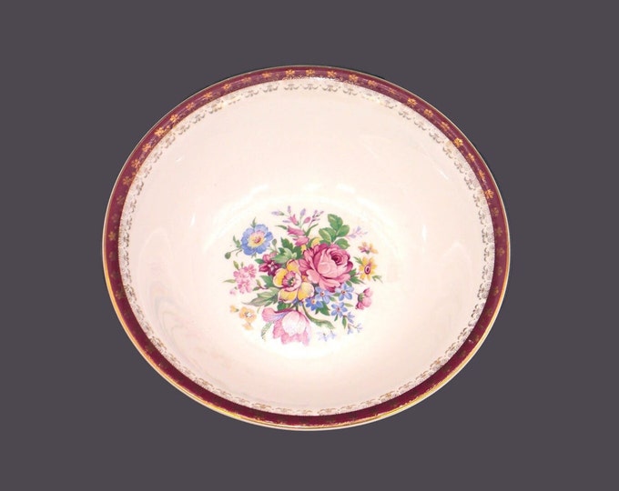 Crownford Coronation Rose round vegetable serving bowl made in England.