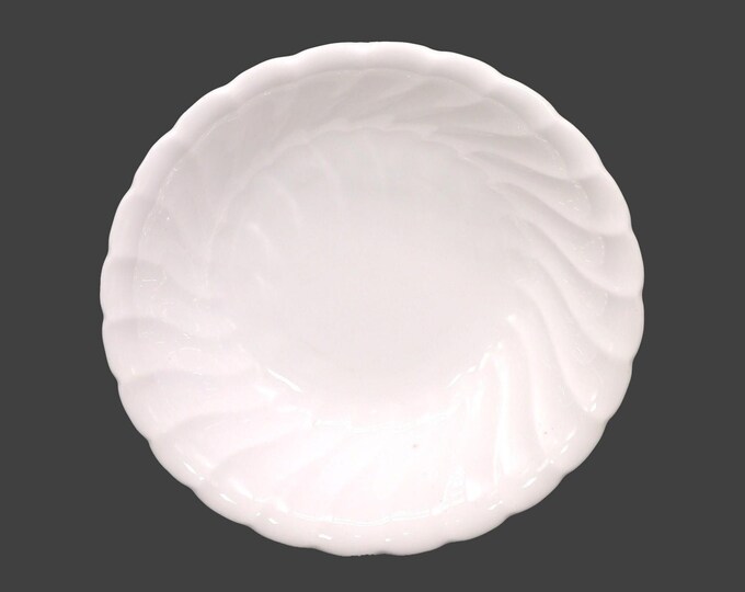 Susie Cooper White Flute Cereal Bowl: England Bone China, 1980s Vintage
