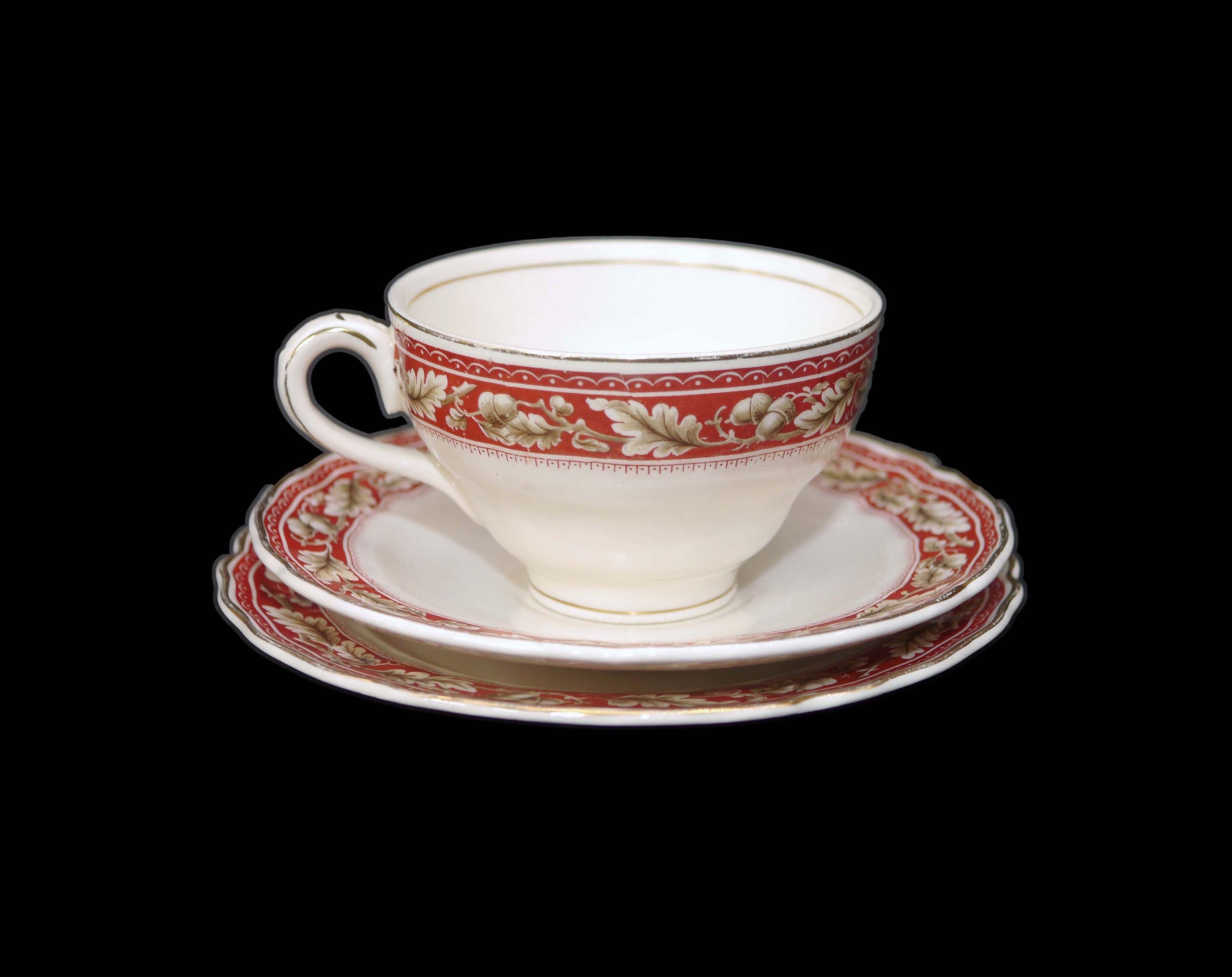 Grindley Oakland trio cup and saucer set, tea plate. Royal Petal
