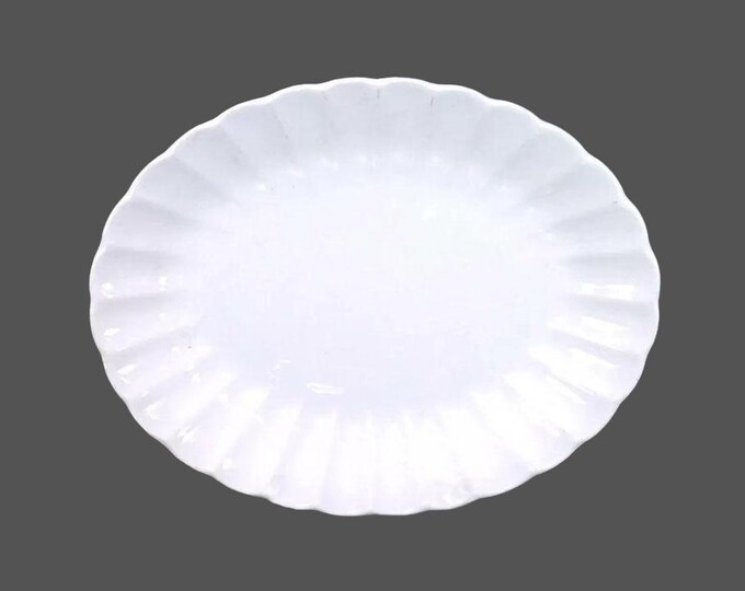 Sovereign Potters Morn Glo all-blue oval platter.