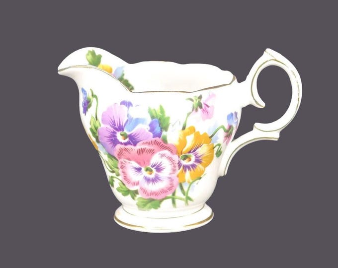 Queen Anne Spring Melody mini creamer jug. Bone china made in England.