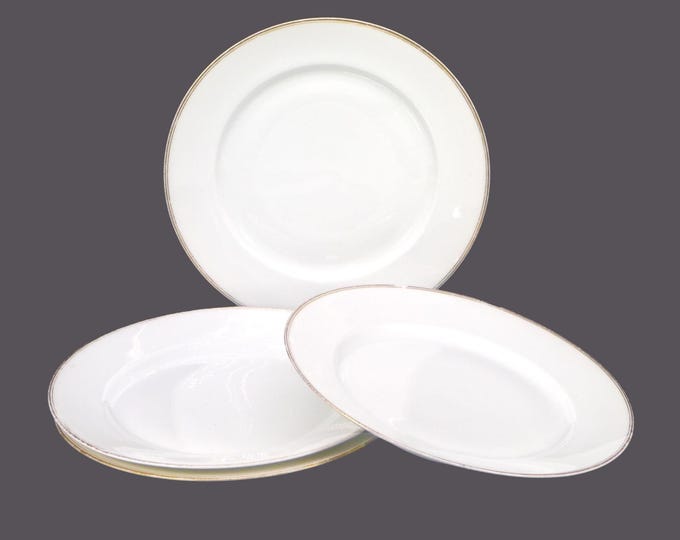 Four antique MZ Austria | Altrohlau A-1936 salad plates. Flaws (see below).