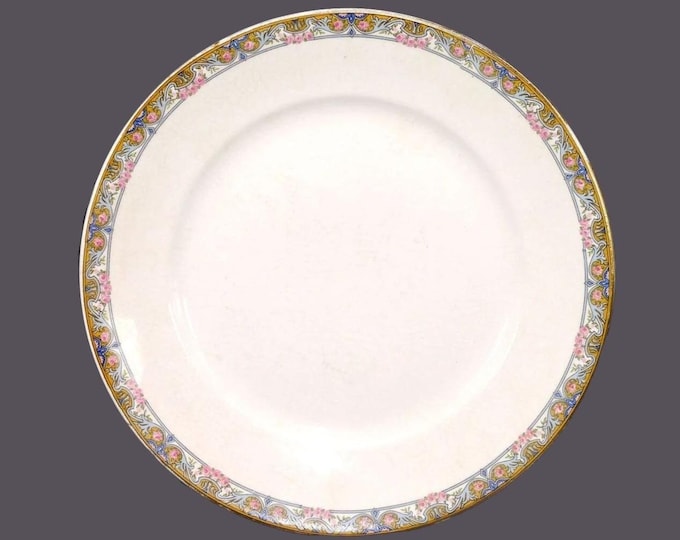 Antique Homer Laughlin Empress HLC498 KWaker dinner plate made in the USA. Cosmetic issues (see below).