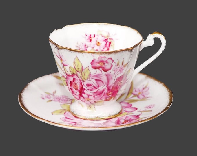 Roslyn Bone China 8567 cup and saucer set made in England.