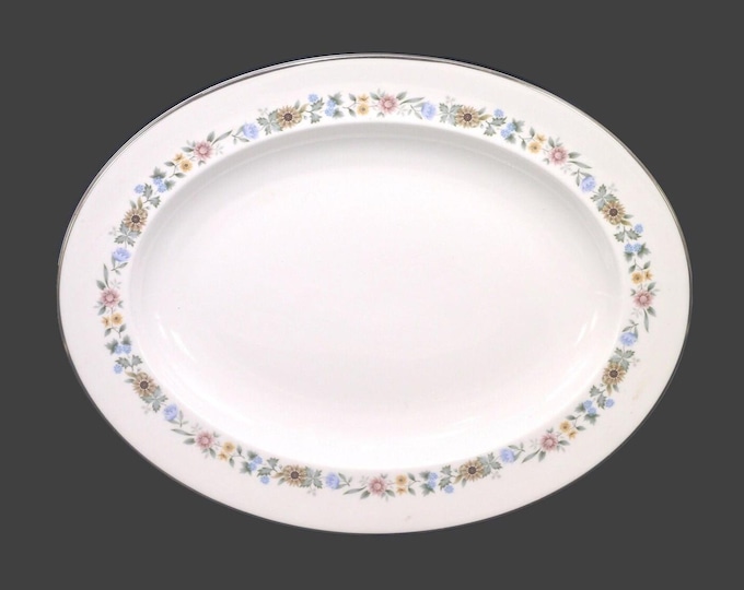 Royal Doulton Pastorale H5002 oval serving platter made in England.