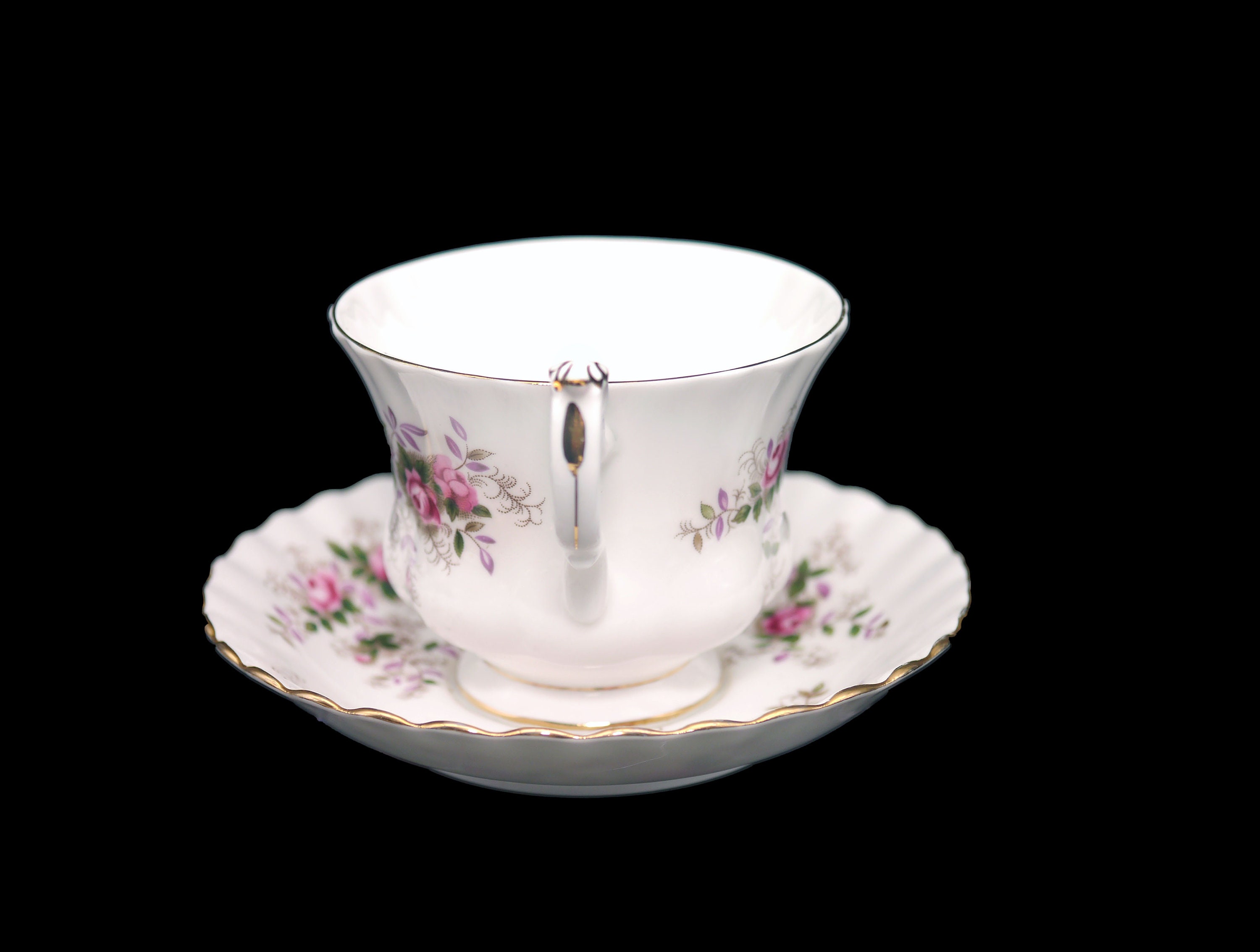 Royal Albert Lavender Rose bone china tea set in the Montrose shape
