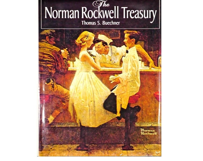 The Norman Rockwell Treasury hardcover coffee table book published 1987 USA Galahad Books.