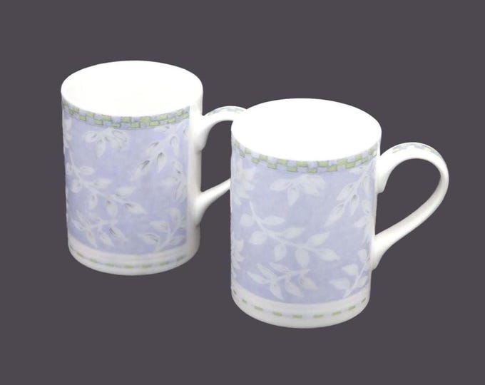 Pair of Royal Doulton Rivoli coffee or tea mugs. Doulton Expressions tableware. Minor flaws (see below).