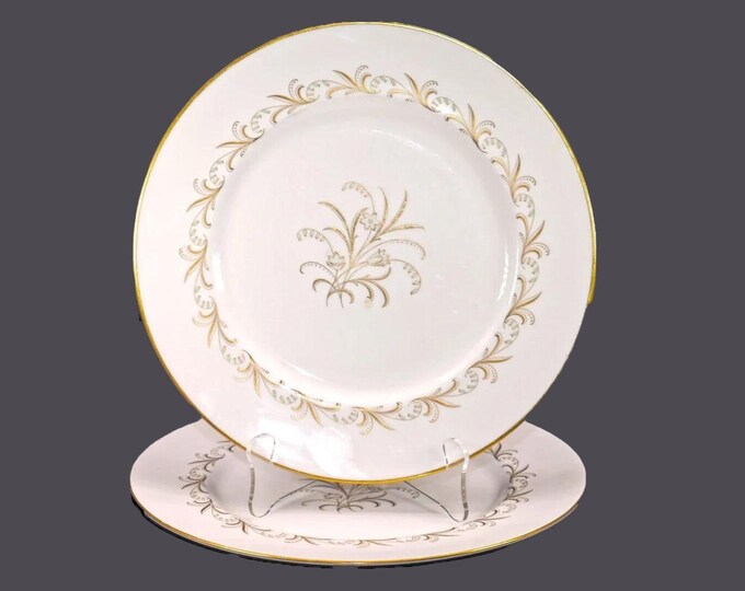 Pair of Paragon Bride's Bouquet | Paragon Chateau large dinner plates made in England.