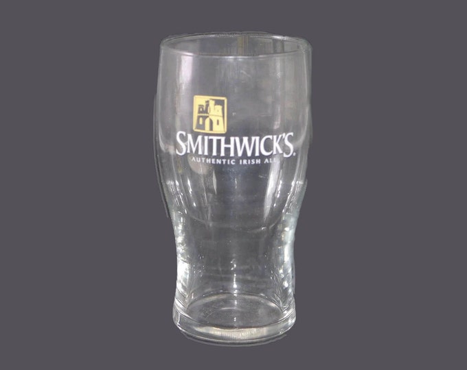 Smithwick's Ireland's Favorite Ale Since 1710 pint beer | cider glass. Etched-glass branding.