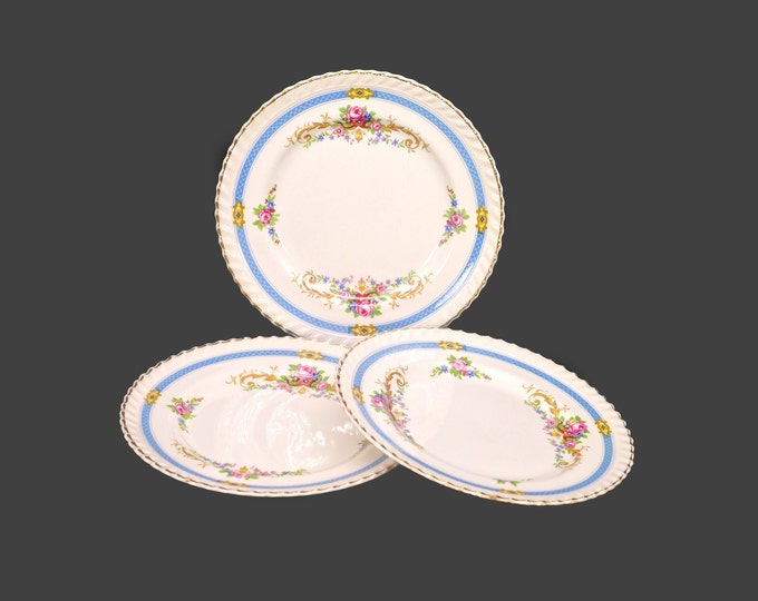 Three Johnson Brothers Kent bread plates made in England. Flaw (see below).