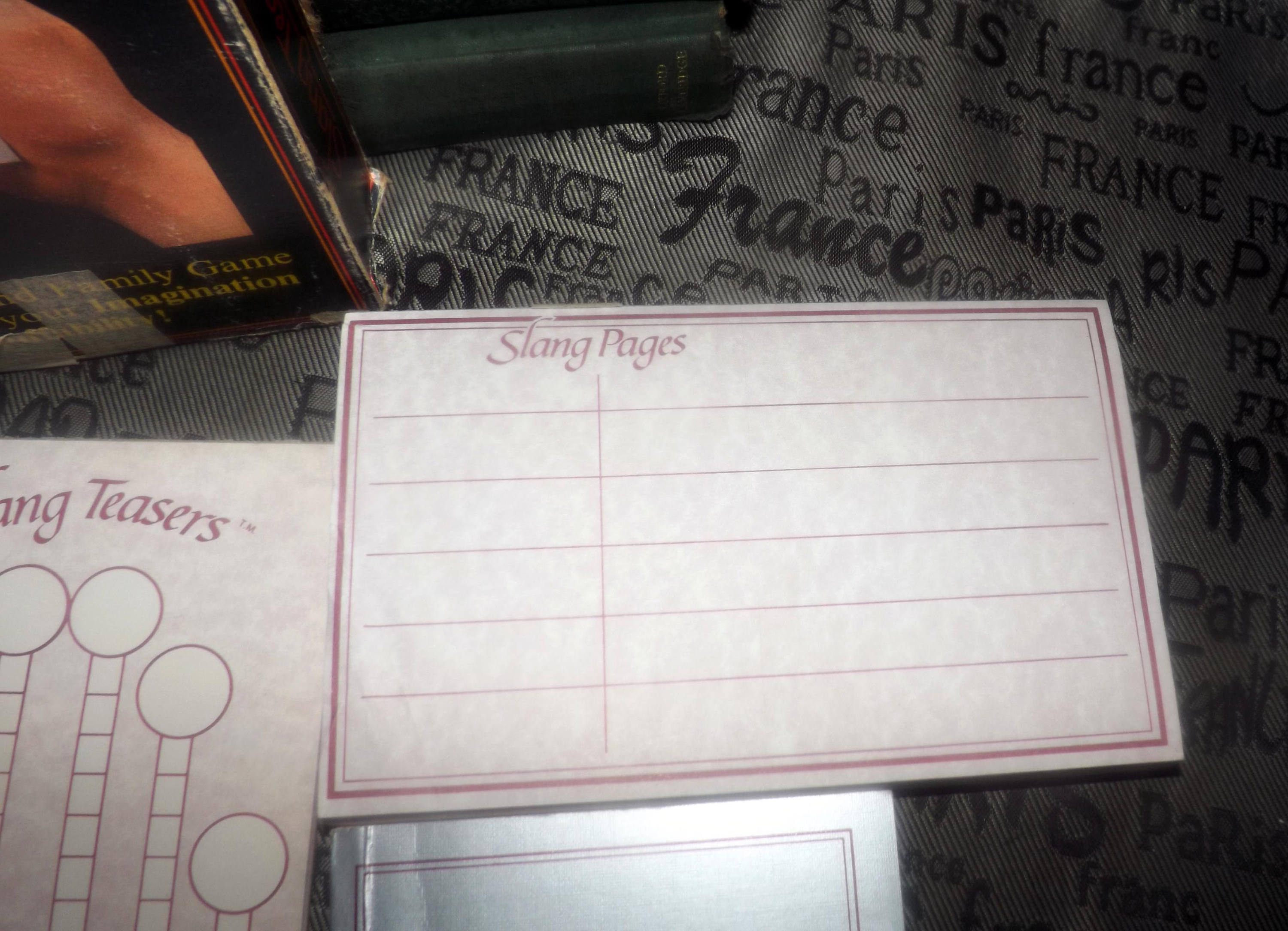 Vintage (1983) 1st edition Slang Teasers word and definition bluffing