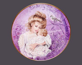 Vintage Kaiser Porcelain Collector Plate: Mother and Child Lullaby, Gerda Neubacher