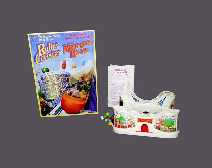 Roller Coaster marbles board game by Parker Brothers. Shoot the Chutes Race Game. Complete.