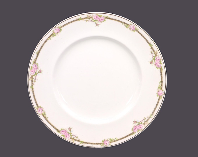 Antique Edwardian Age Johnson Brothers JB467 salad plate. Pareek ironstone made in England. Sold individually.