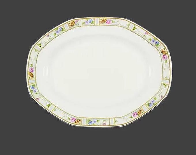 Antique Edwardian Age Grindley Carmona Smooth oval platter made in England.