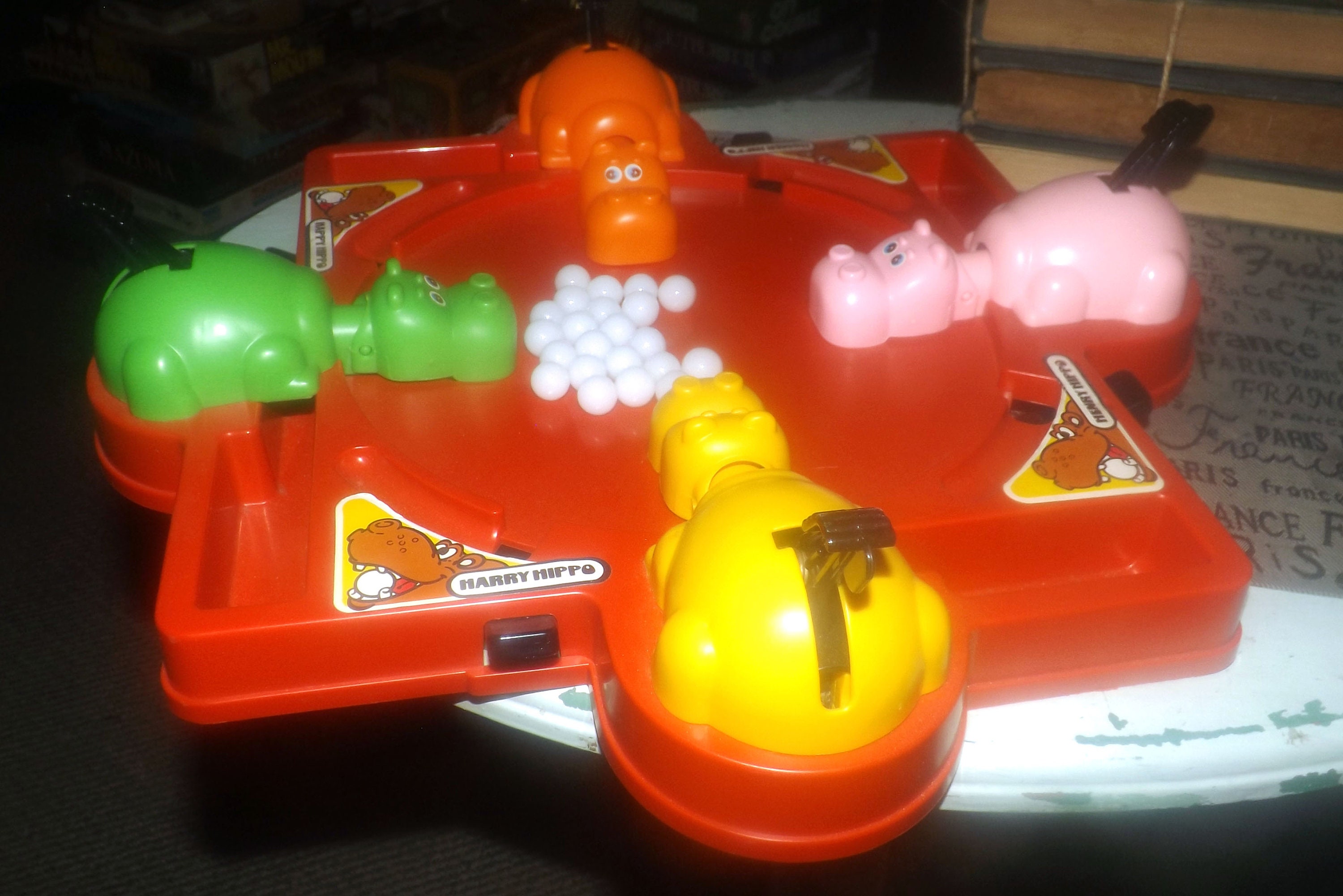 Vintage (1978) Hungry Hungry Hippos board game published by Milton