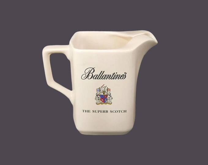 Ballantines "The Superb Scotch" whisky | water | soda jug made in England by Wade Heath.