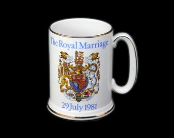 Wood & Sons commemorative stein celebrating the 1981 Royal Wedding of Prince Charles and Lady Diana Spencer made in England.