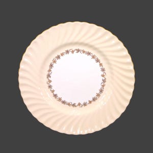Minton Vineyard Buff S-572 large, bone china dinner plate made in England. Sold individually.