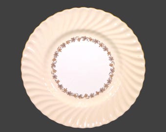 Vintage Minton Vineyard Buff S-572 bone china dinner plate made in England.