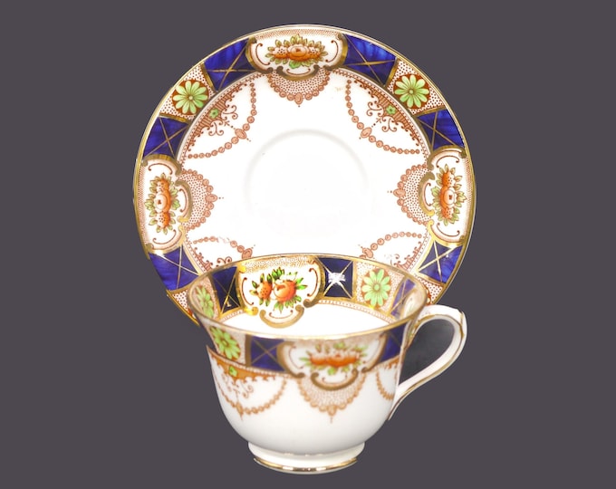 Sampson Bridgwood | Bridgwood & Son Monarch cup and saucer set. Imari tableware made in England.