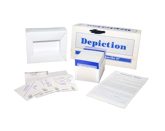 Vintage Depiction board game published Mirth & Merriment 1990. Complete.