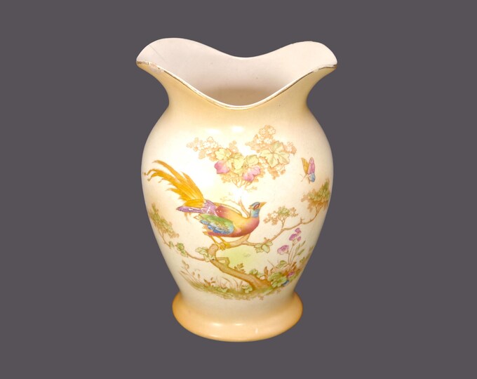 Antique Edwardian Age A.G. Richardson Avis vase or toothbrush holder. Crown Ducal Ware made in England. Flaws (see below).