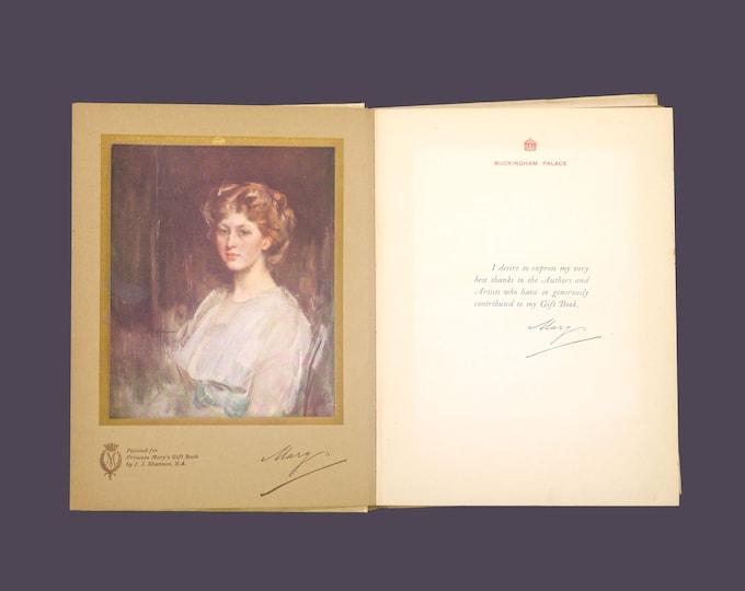 Antique WWI Princess Mary's Gift Book: Hodder & Stoughton, 1914
