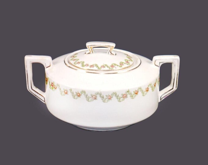 Antique Victorian era Ridgway Champlain covered sugar bowl made in England. Hard to find.