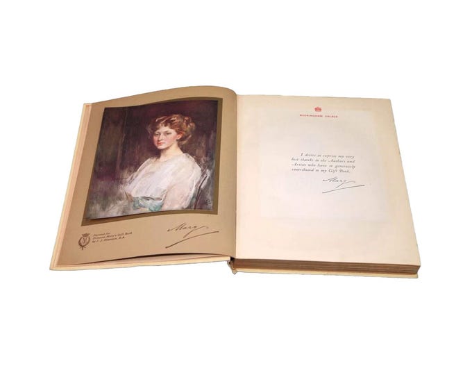 Antiquarian (WWI era) Princess Mary's Gift Book published by Hodder & Stoughton. Queen's "Work for Women" Fund.
