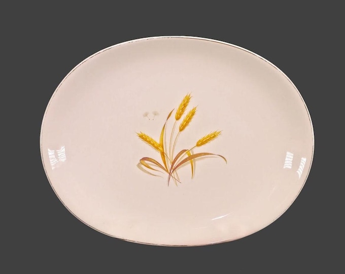 Johnson Brothers Golden Barley large oval serving platter. English ironstone decorated in Canada.