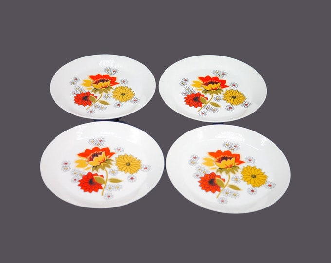 Four Johnson Brothers Pasadena bread plates made in England.