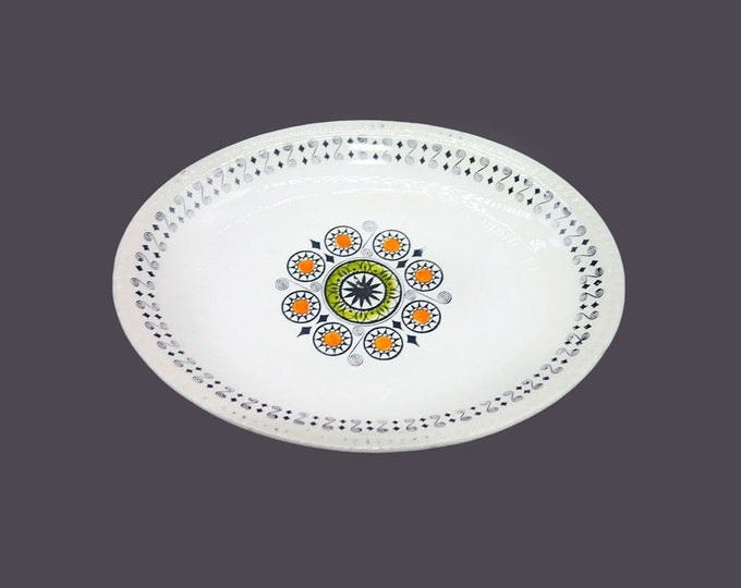 Retro Broadhurst Renaissance oval platter. Kathie Winkle design made in England.