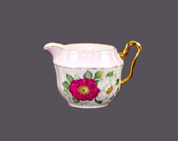 Windsor Bone China 1630 hand-decorated creamer jug made in England.