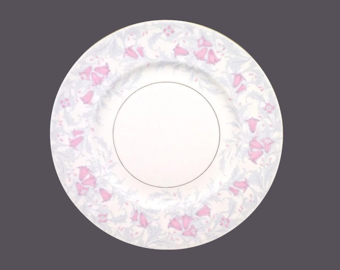 Minton The Debutante | Debutante Gray bone china dinner plate made in England. Sold individually.