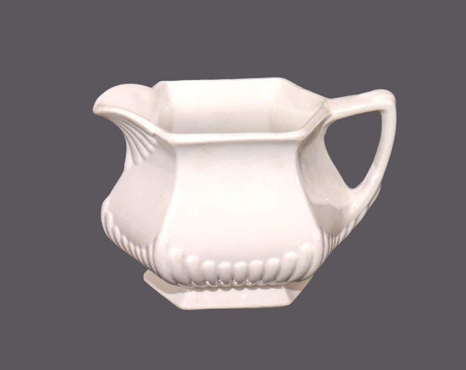 Adams Empress Chef's favorite all-white creamer or milk jug. Real English Ironstone made in England.