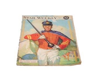 MCM Star Weekly Magazine 1945: Victory Bonds Cover, WWII Toronto Star