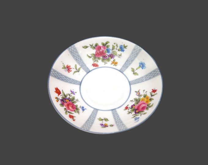 Antique Victorian-era Crown Staffordshire 646543 orphaned art nouveau saucer made in England. Minor flaw (see below).