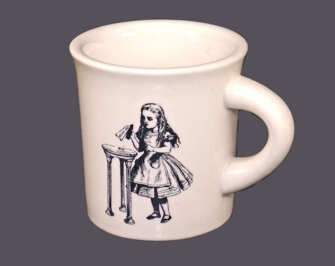 Fishs Eddy ceramic Alice in Wonderland series Drink Me coffee or tea mug.