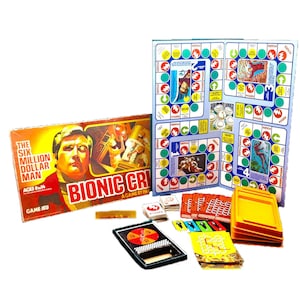 Bionic Crisis Six Million Dollar Man board game. 1975 Parker Brothers game A147. Complete.
