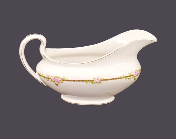 Antique Edwardian Age Johnson Brothers JB467 gravy boat made in England. Flaws (see below).