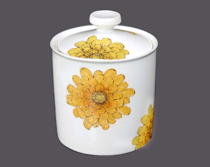 Johnson Brothers Australian design Chrysanthemum flower-power covered sugar bowl.