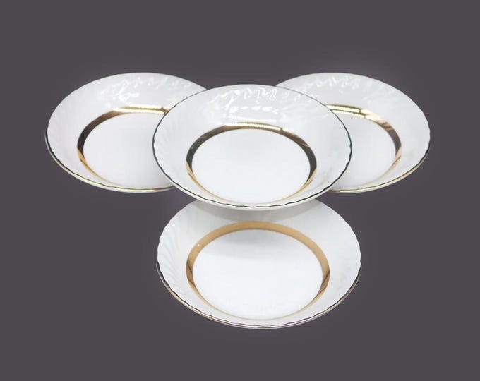 Four Barratts Golden Anniversary fruit nappies, dessert bowls made in England.