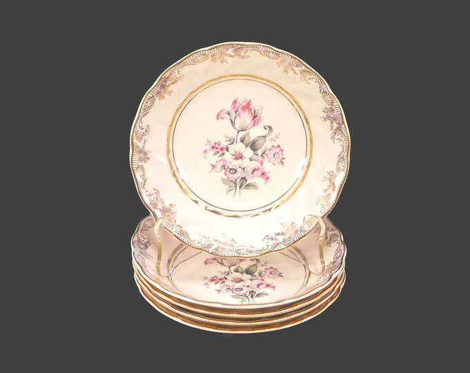 Five Sovereign Potters Windsor fruit nappies, dessert bowls. English ironstone decorated in Canada.